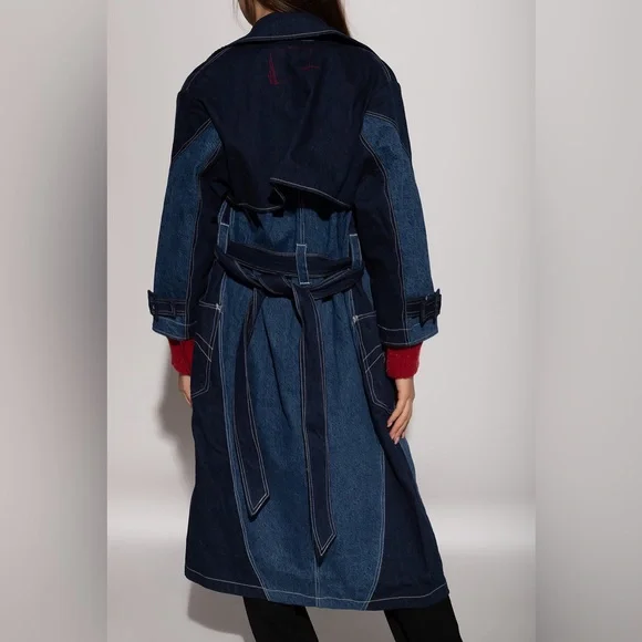 Levi’s® Red Twisted Trench Coat - Picture 4 of 11